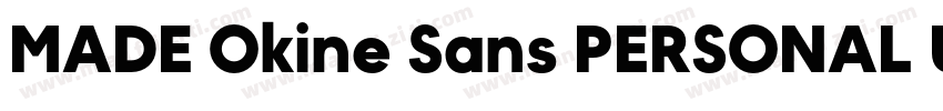 MADE Okine Sans PERSONAL USE Light字体转换